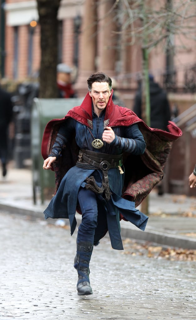 Benedict Cumberbatch Filming Doctor Strange Set Pictures