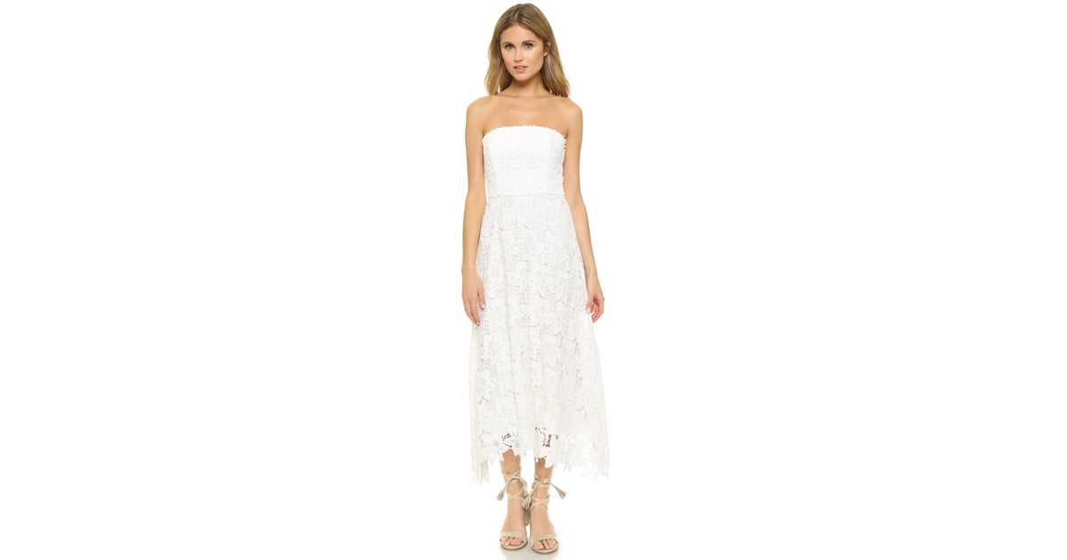bb dakota lace midi dress