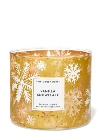 Vanilla Snowflake Three-Wick Candle