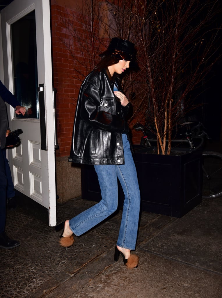 Kendall Jenner Fuzzy Heels Ben Simmons Feb. 2019