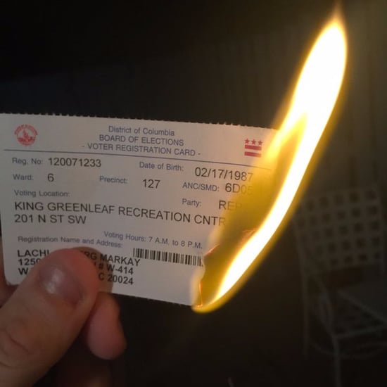 Republicans Burn Registration Cards