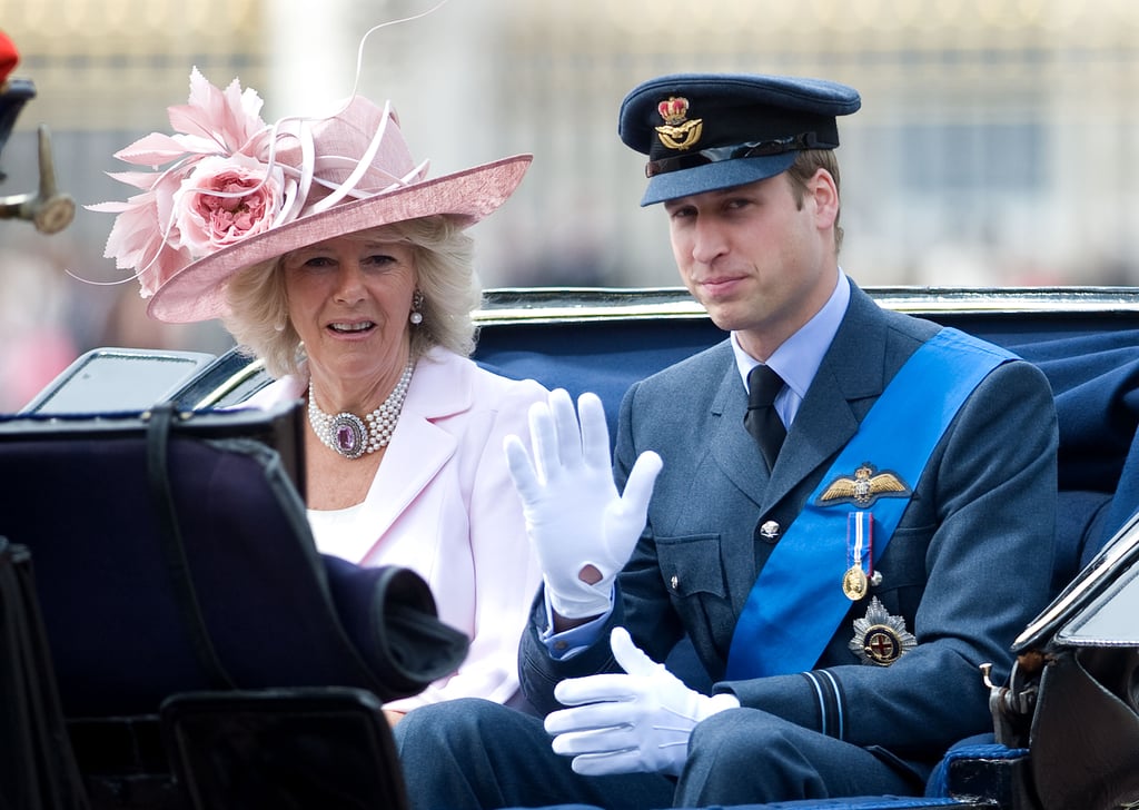 Pictured: Camilla, Duchess of Cornwall, and Prince William.