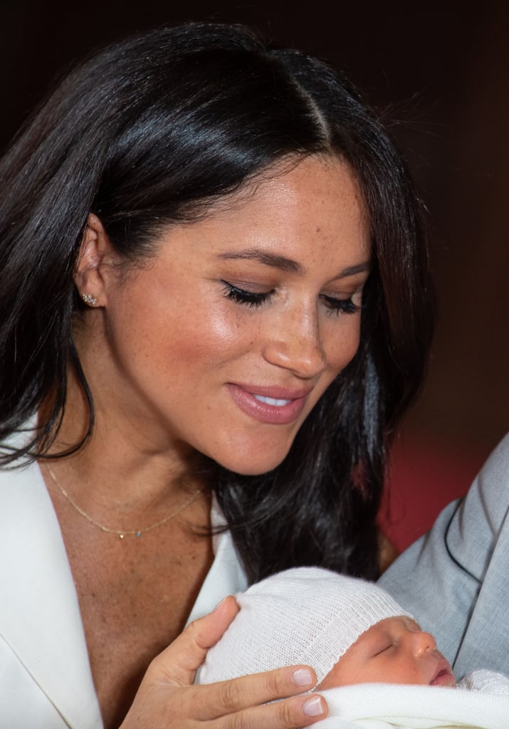 Meghan Markle White Trench Dress in Baby Pictures