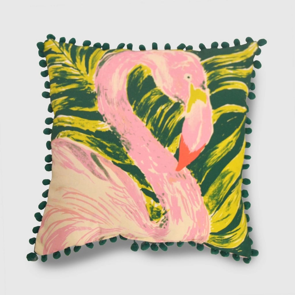 Get the Look: Square Painted Flamingo Pillow