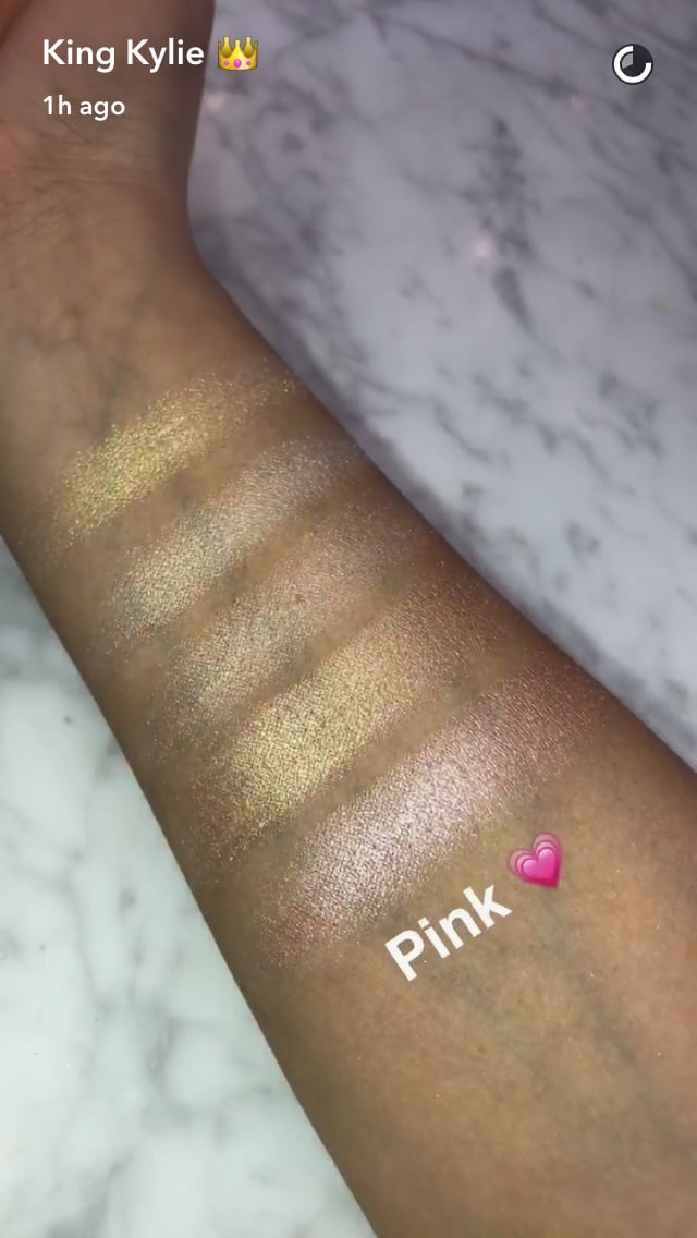 Kylie Jenner Launches Highlighter Swatches POPSUGAR Beauty Photo 27