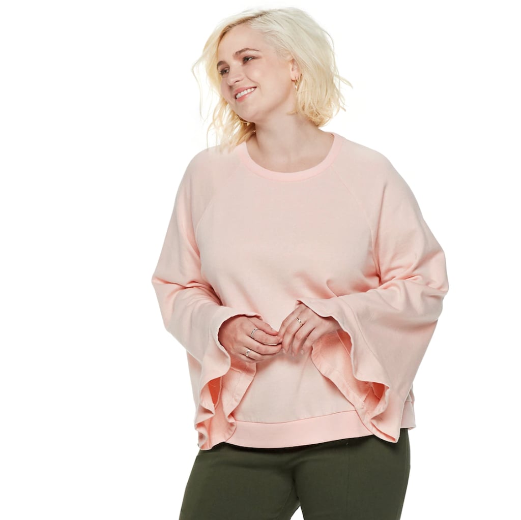 Bell-Sleeve Sweatshirt