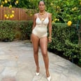 Tracee Ellis Ross Is a Total Schmoood All Glammed Up in a Swimsuit and Heels in Her Backyard