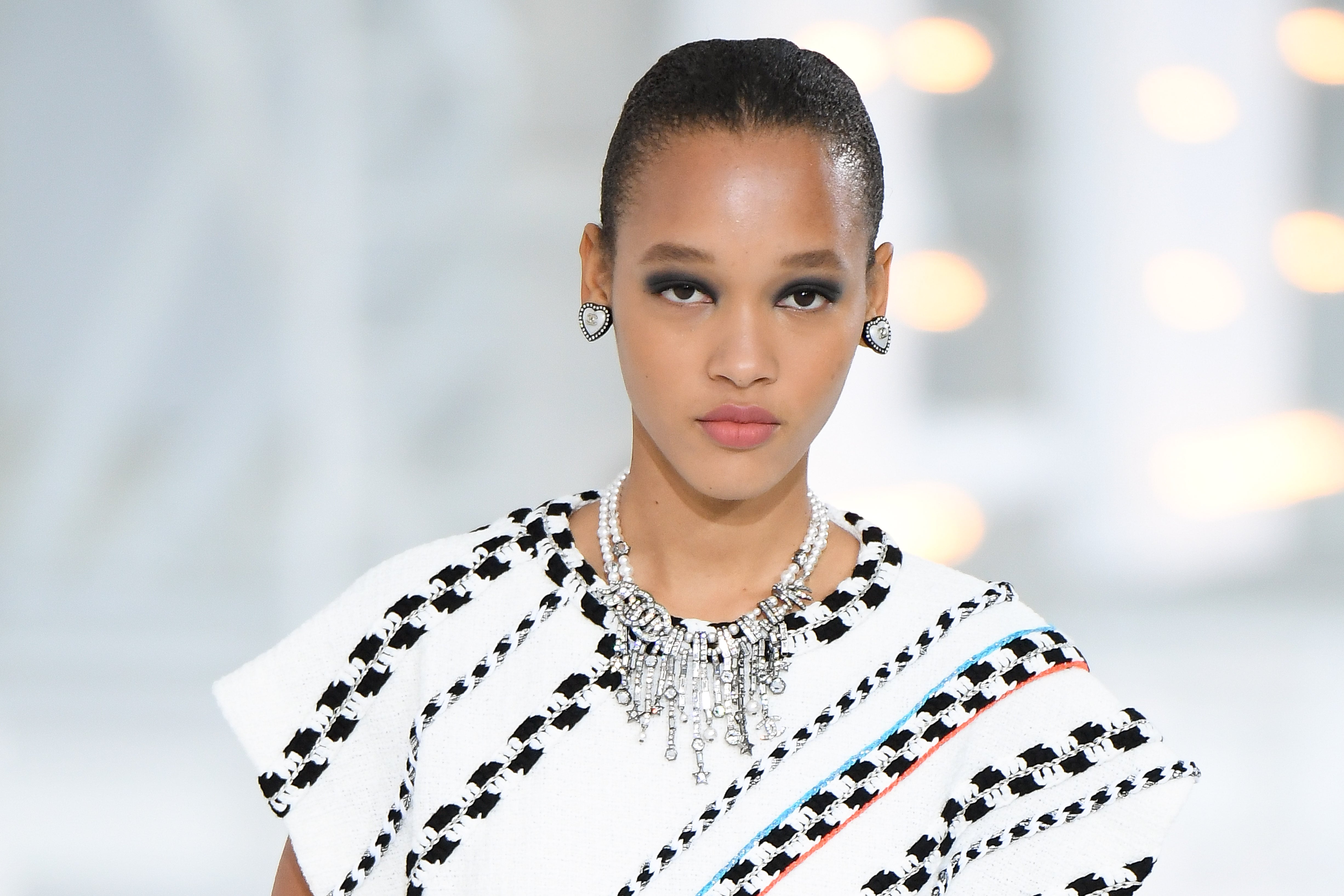 Chanel cheap runway earrings