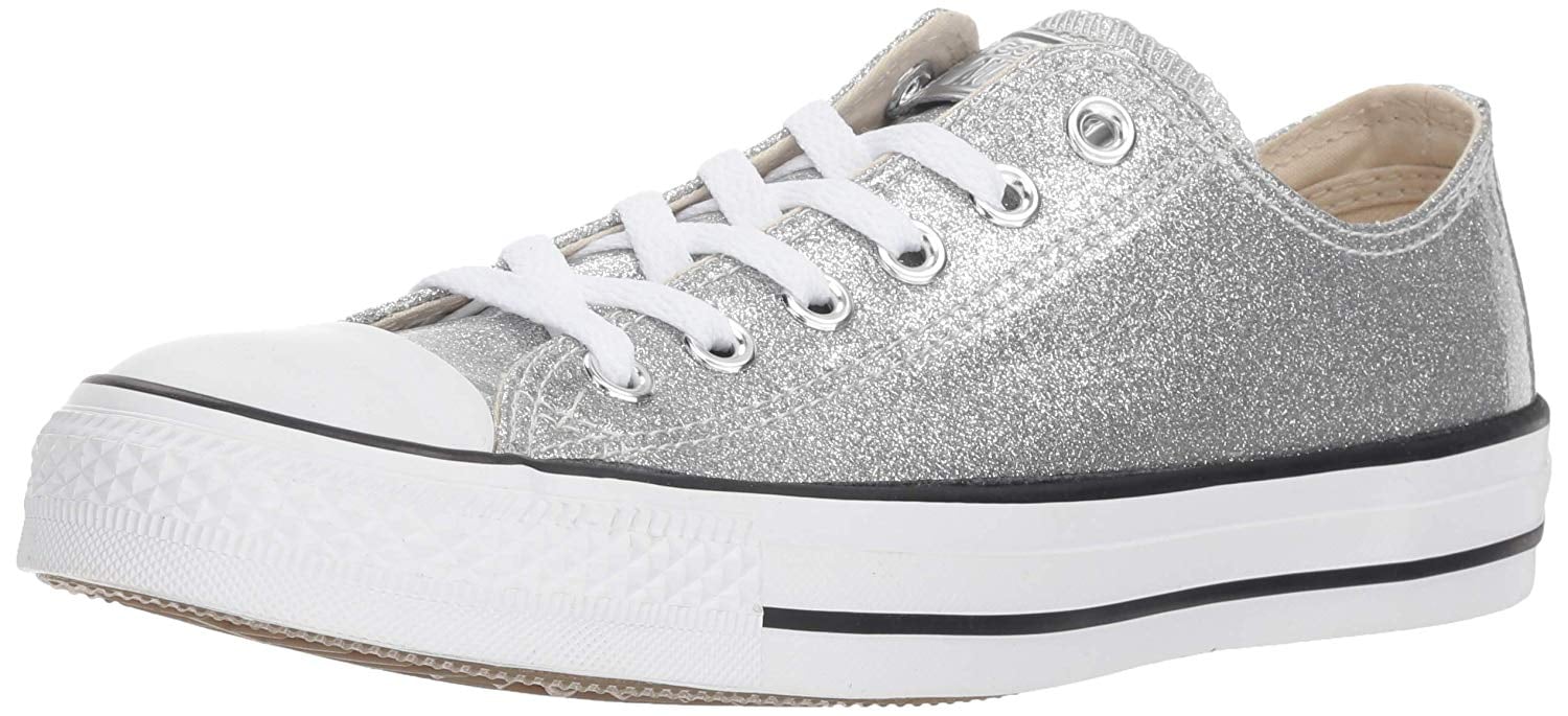 converse women's chuck taylor all star glitter canvas low top sneaker