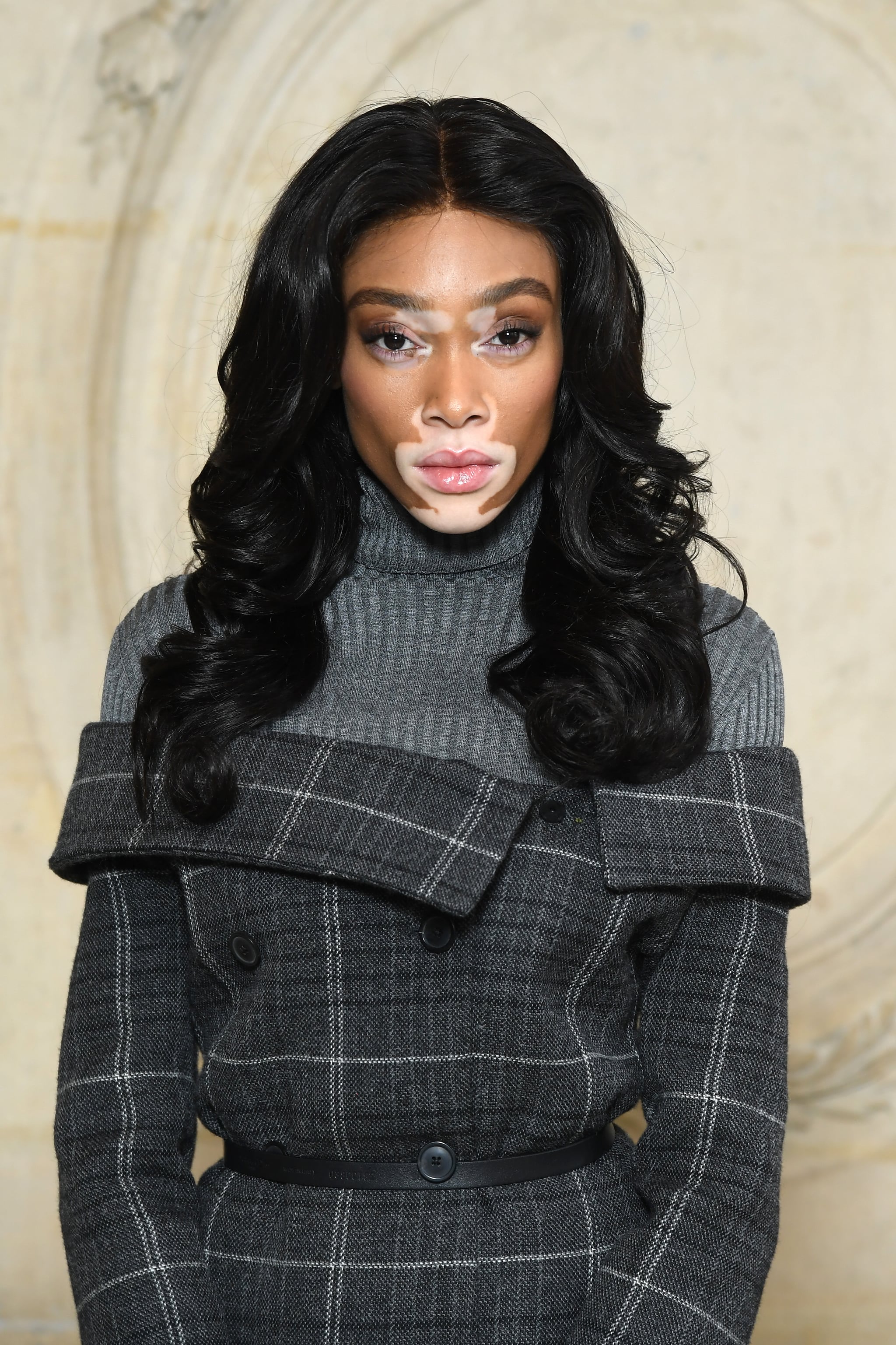 PARIS, FRANCE - FEBRUARY 27:  Winnie Harlow attends the Christian Dior show as part of the Paris Fashion Week Womenswear Fall/Winter 2018/2019 on February 27, 2018 in Paris, France.  (Photo by Pascal Le Segretain/Getty Images for Christian Dior)