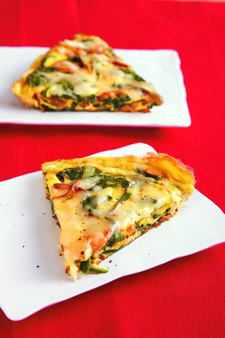 Spinach, Onion, and Swiss Frittata