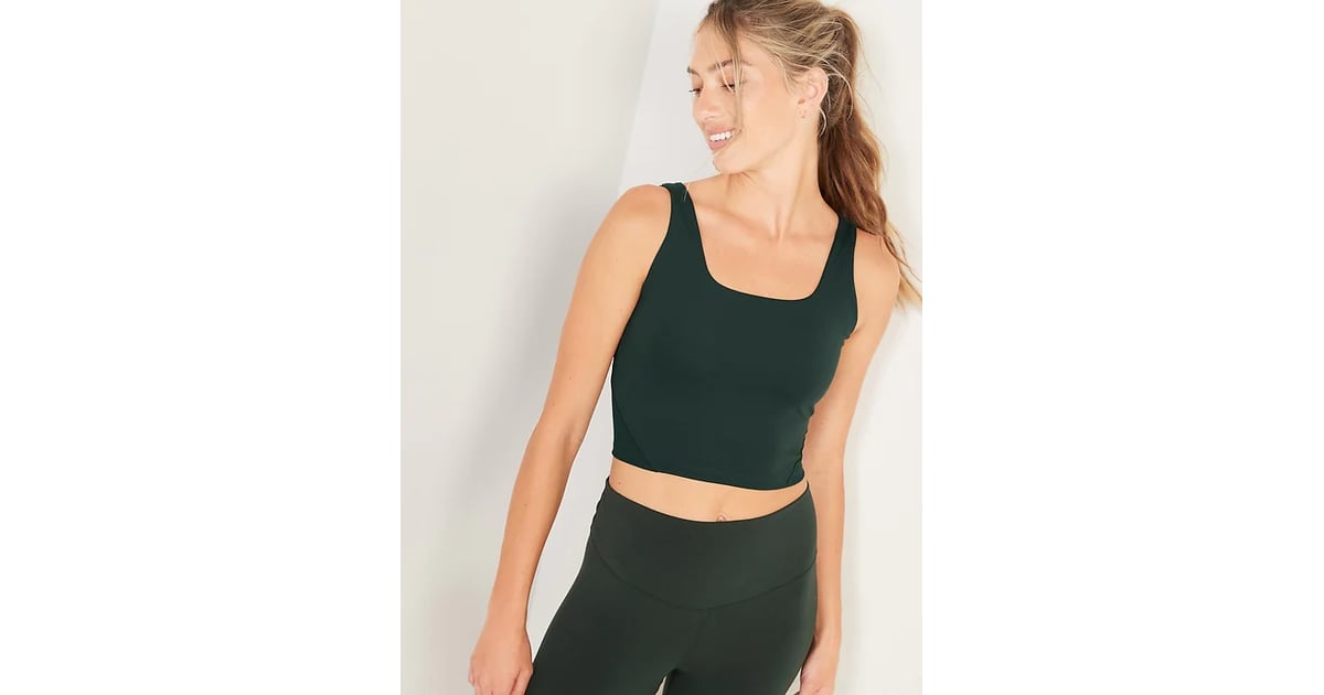 Old Navy PowerSoft Cropped Ribbed Shelf-Bra Tank Top, If You Haven't Tried  Old Navy's PowerSoft Pieces, We Have 19 Reasons Why You're Missing Out