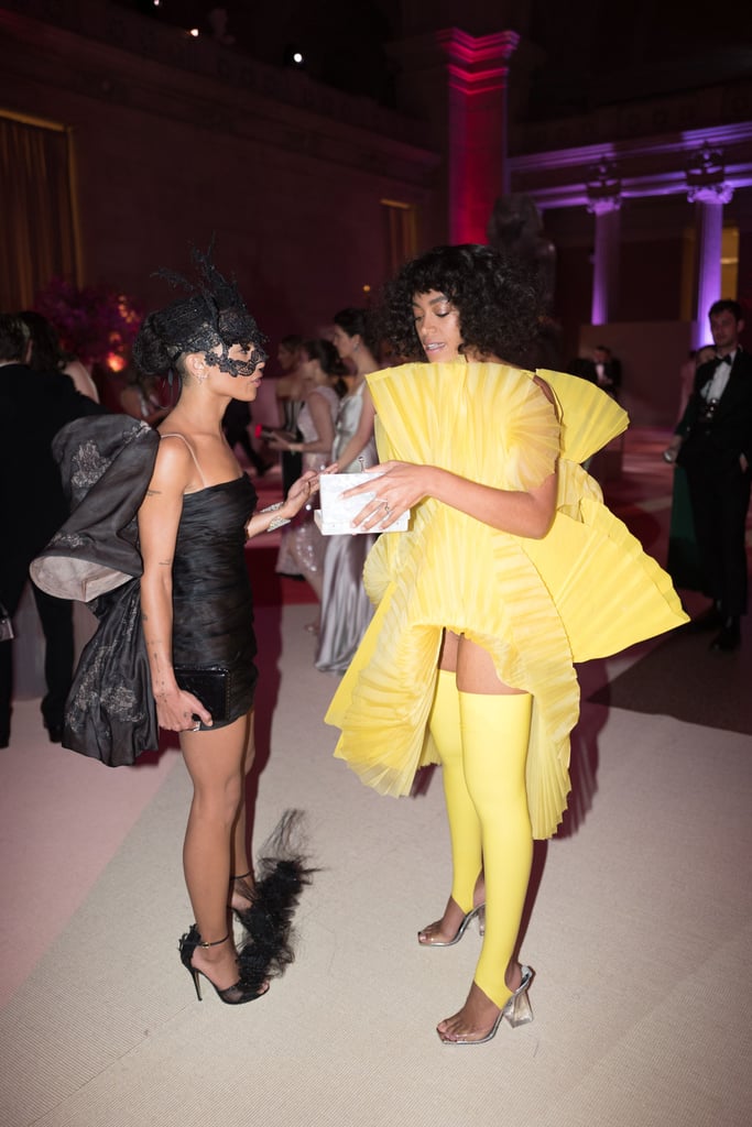 Pictured: Solange Knowles and Zoe Kravitz