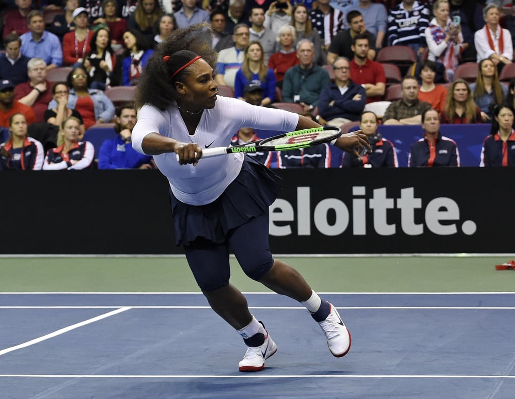 Serena Williams and Daughter Alexis at the 2018 Fed Cup