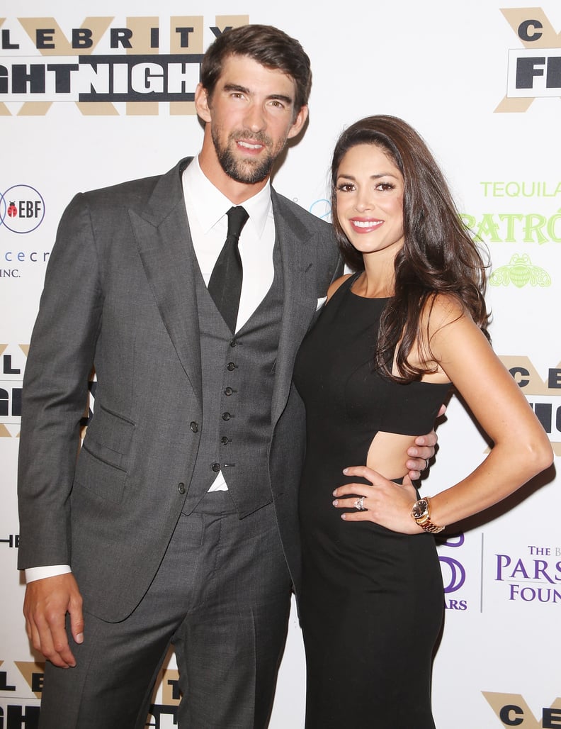 Michael Phelps and Nicole Johnson