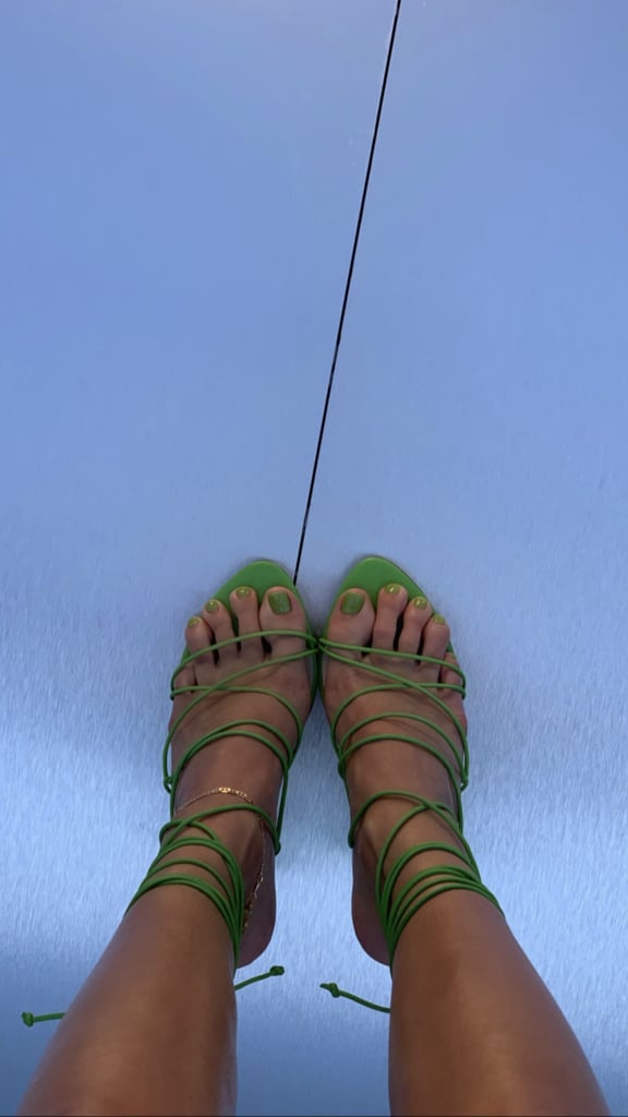 Kendall Jenner's Green Pistachio Pedicure