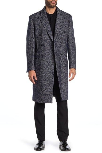 For a look that's equally warm and dapper, add a button overcoat ($50 and up). Available in various fabrics and silhouettes, you're bound to find the perfect option.
