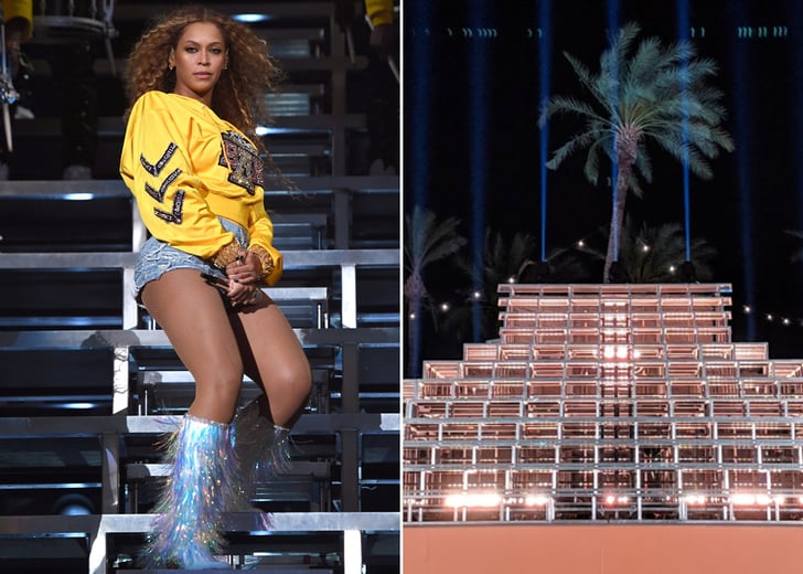 Beyonce S Coachella Pyramid Stage On Display April 2019 Popsugar Celebrity