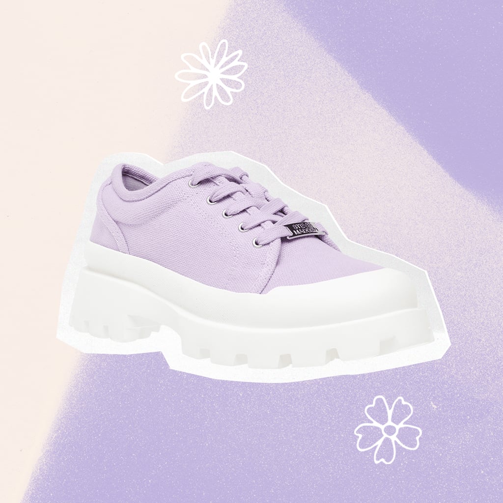 Lavender Canvas Trainers