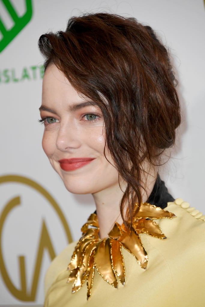 Emma Stone Brunette Hair January 2019