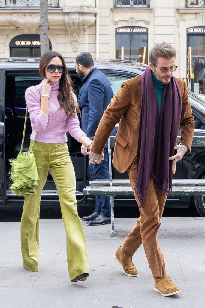 Victoria and David Beckham Share PDA in Paris