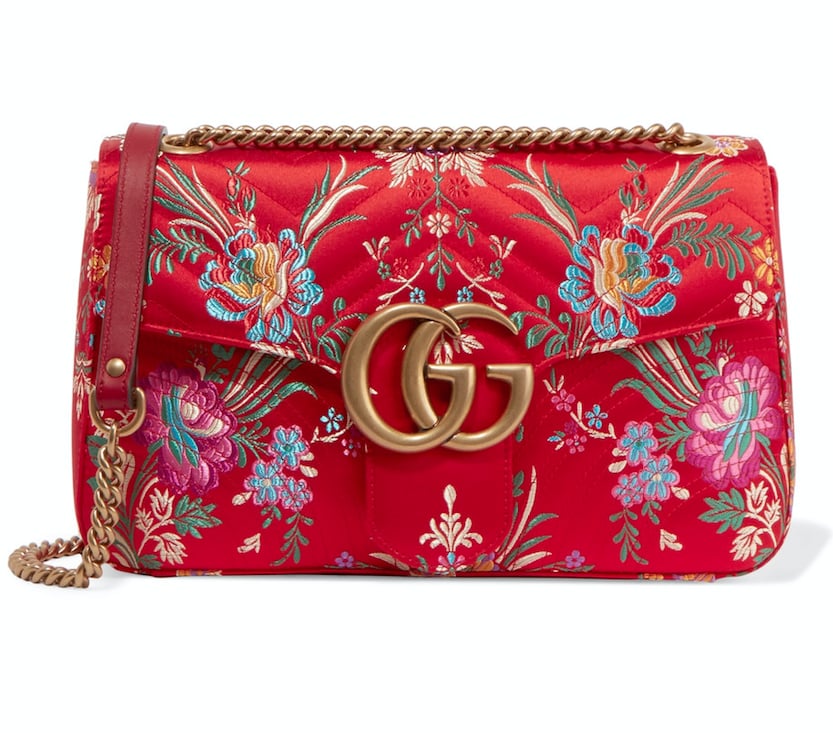 Marmont Quilted Floral Bag | 11 Gucci Bags That Are Everything You've Ever Dreamed of For Fall | POPSUGAR Photo