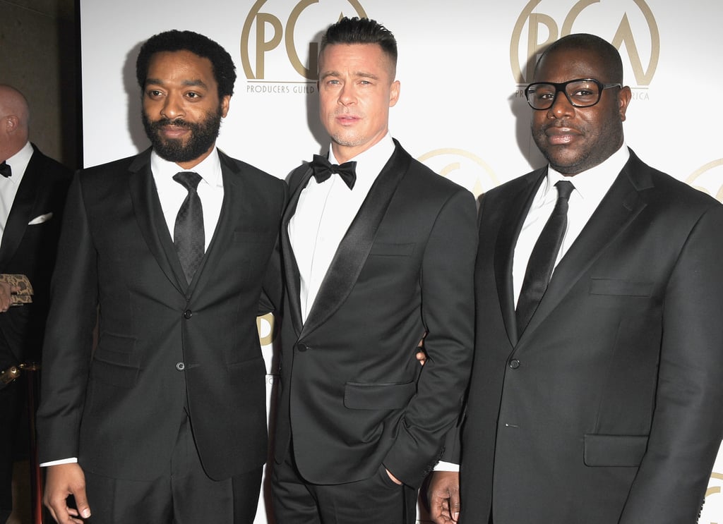 Brad Pitt, Steve McQueen, and Chiwetel Ejiofor took a seriously handsome picture together.