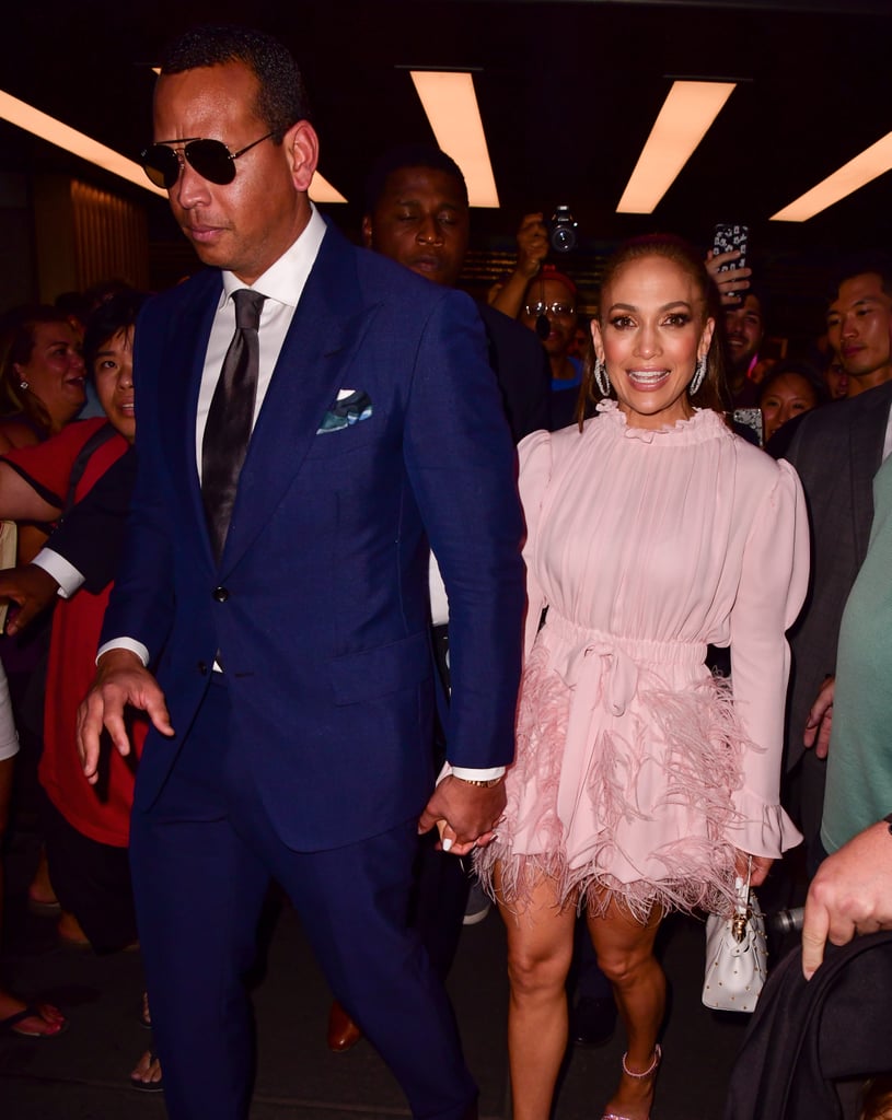 Jennifer Lopez's Pink Feather Dress