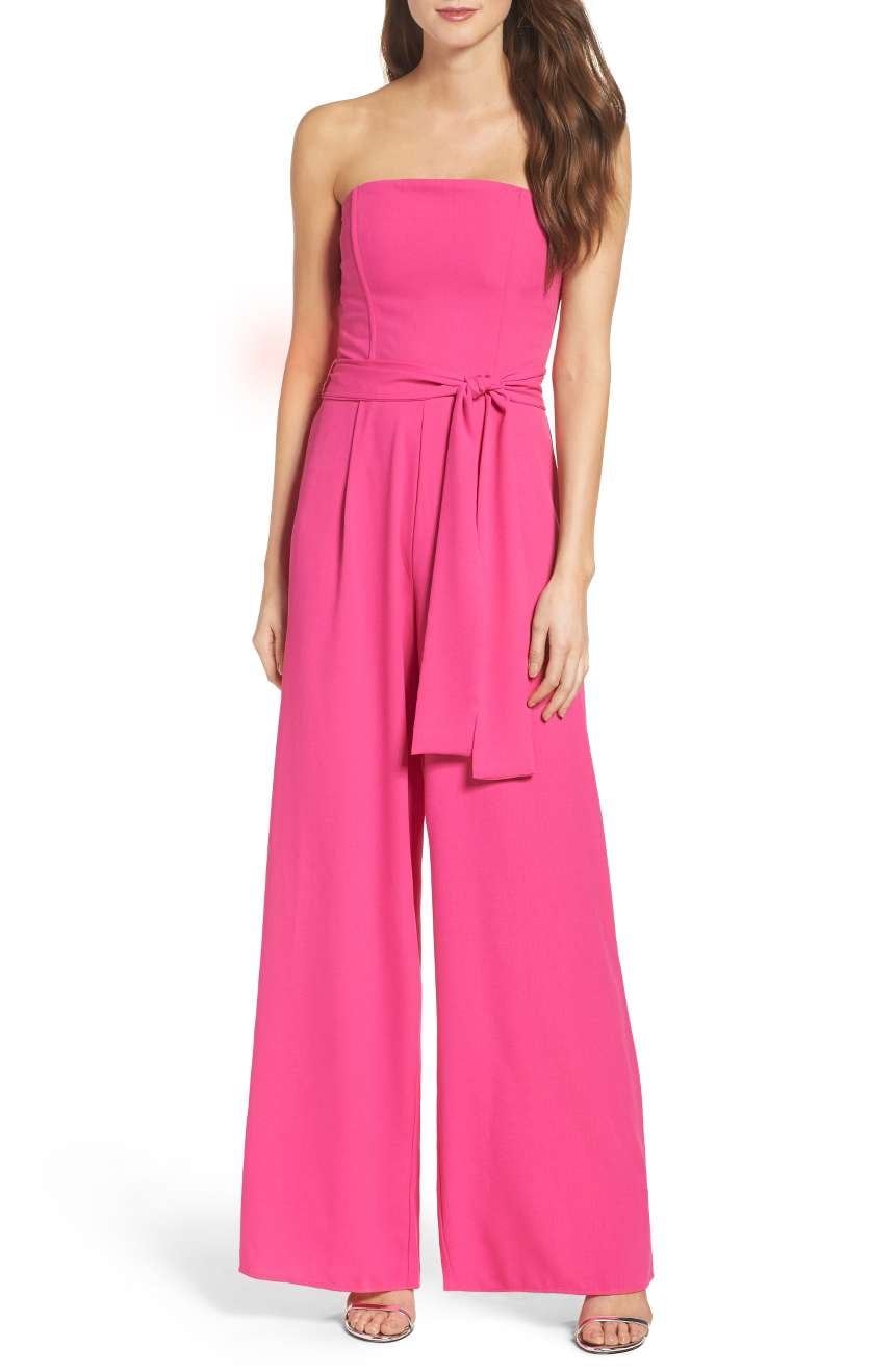 chelsea28 strapless jumpsuit