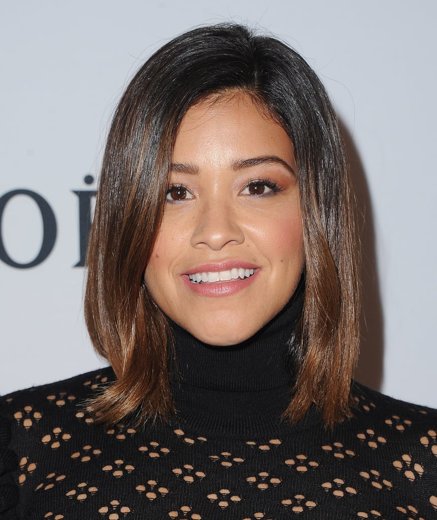 Gina Rodriguez's Black Dress at Golden Globes Moet Party