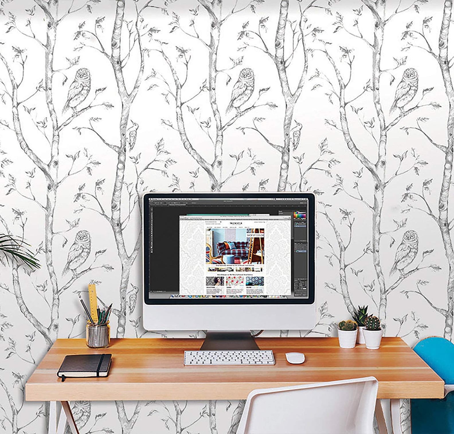 Temporary Wallpaper from Amazon POPSUGAR Home