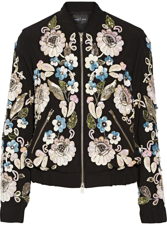 Needle and thread bomber jacket on sale