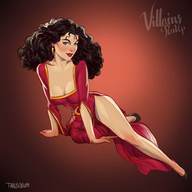 Sexy Disney Girl Villains Porn - Sexy Disney Villains Pinup Fan Art | POPSUGAR Love & Sex