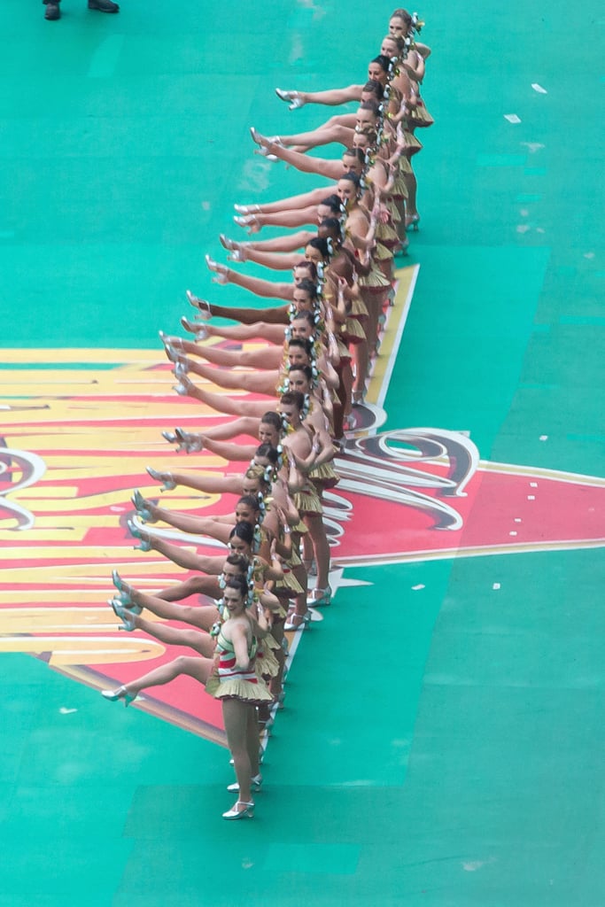 The Rockettes kicked the celebration up a notch.