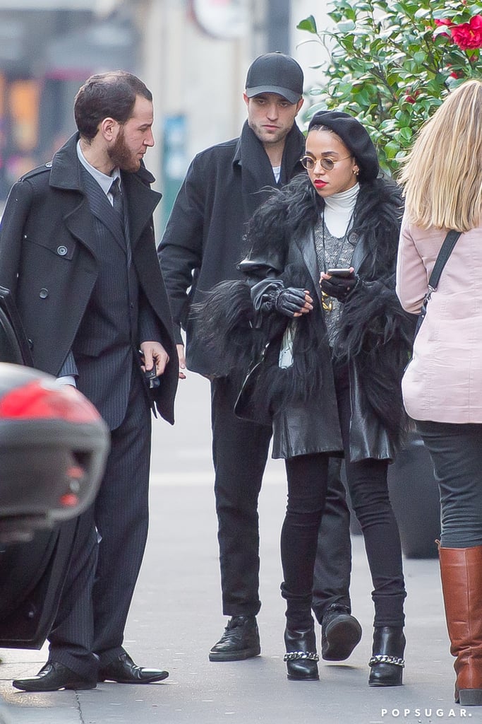 Robert Pattinson and FKA Twigs Arriving in Paris Pictures