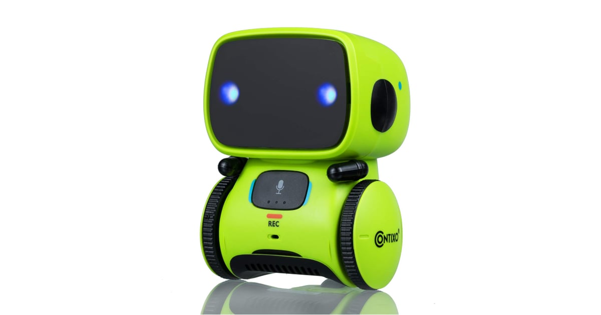 Contixo R1 Learning Educational Kids Robot Toy| Talking Speech Recognition Recording and Voice Controlled Interactive Touch Sensor Smart Robotics with Singing Dancing Blue Gift for Kids Age 3+ 