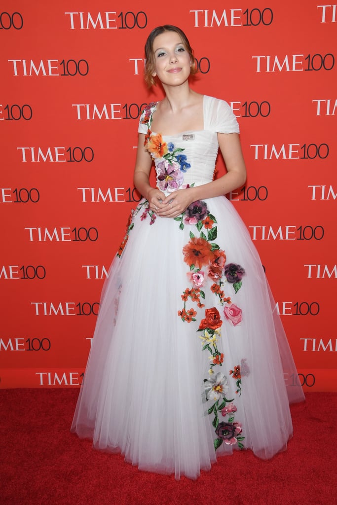 Millie Bobby Brown Floral Dress at Time 100 Gala 2018