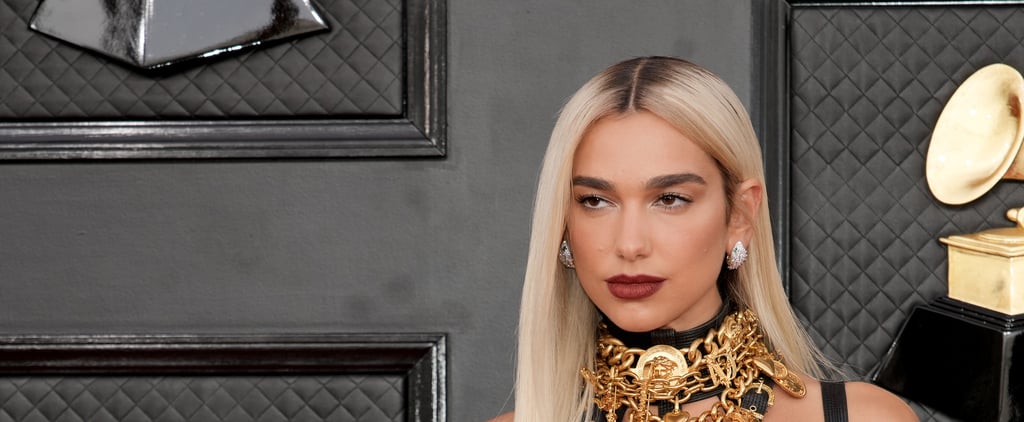 Dua Lipa's Chrome Nails at the 2022 Grammys