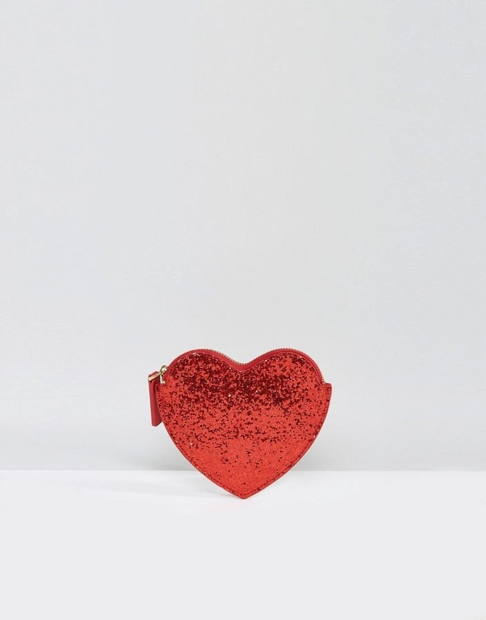 Lulu Red Heart Clutch Bag