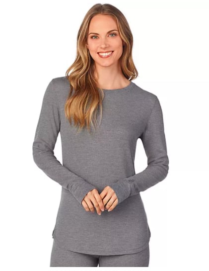Stretch Thermal Long Sleeve Crewneck Top