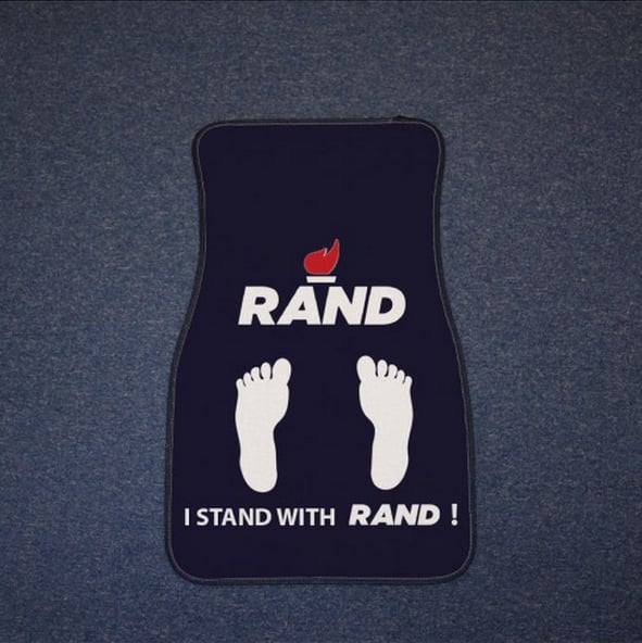 I Stand With Rand Car Mat