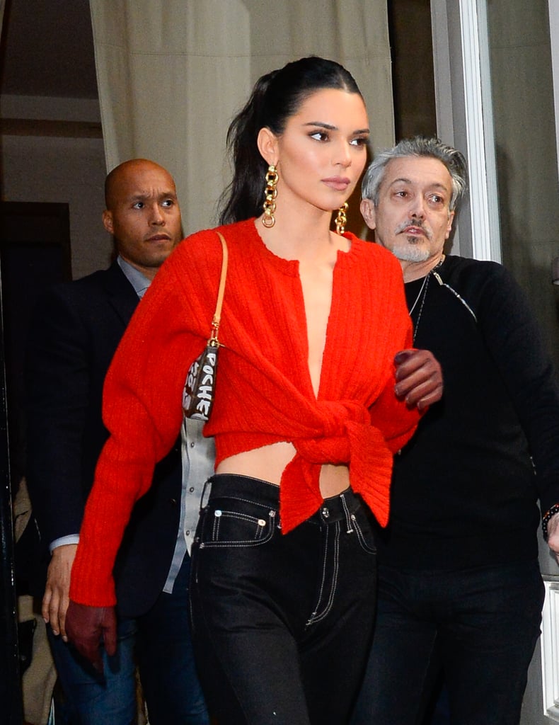 Kendall Jenner's Red Crop Top Valentine's Day 2019