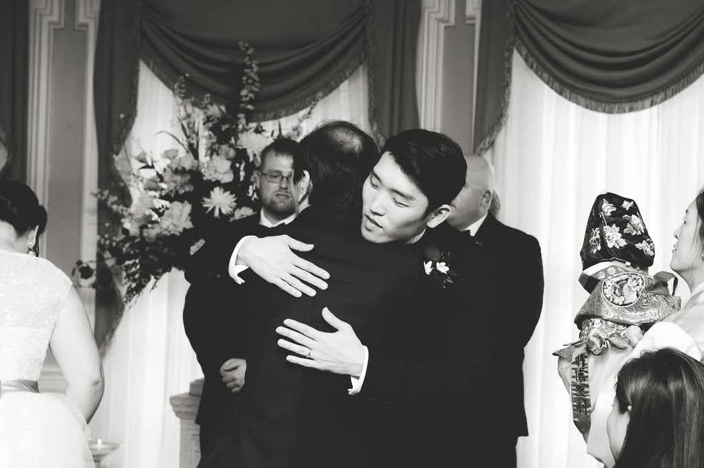 Groom's Reaction at His Korean-American Wedding