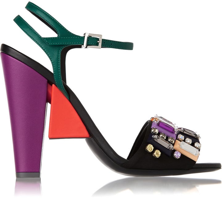fendi satin slide sandals