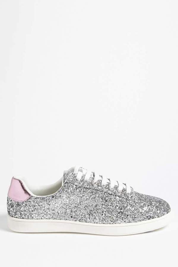 Forever 21 Glitter Low-Top Sneakers