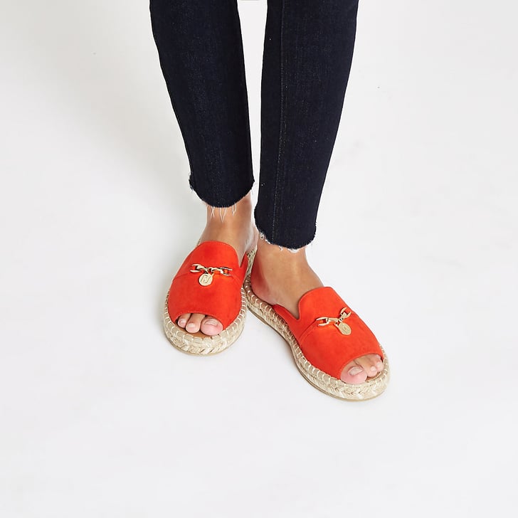 River island red discount sandals