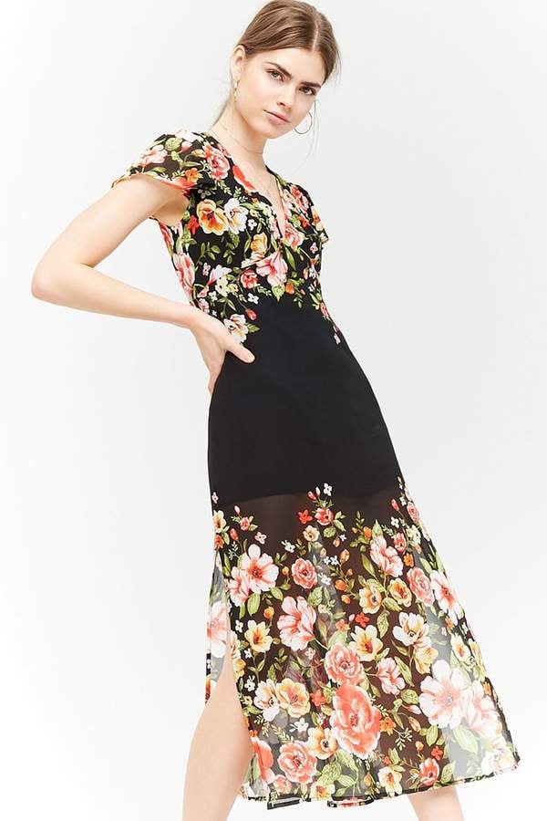 Forever 21 Floral Chiffon Dress