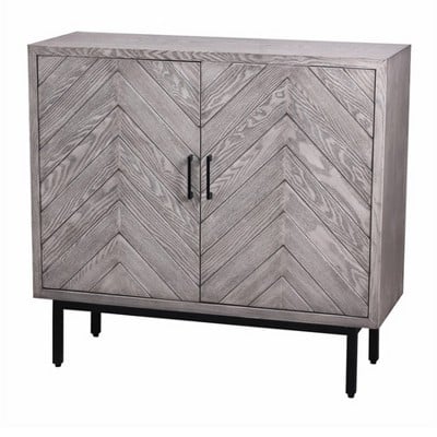 Wooden/Metal Two Door Cabinet