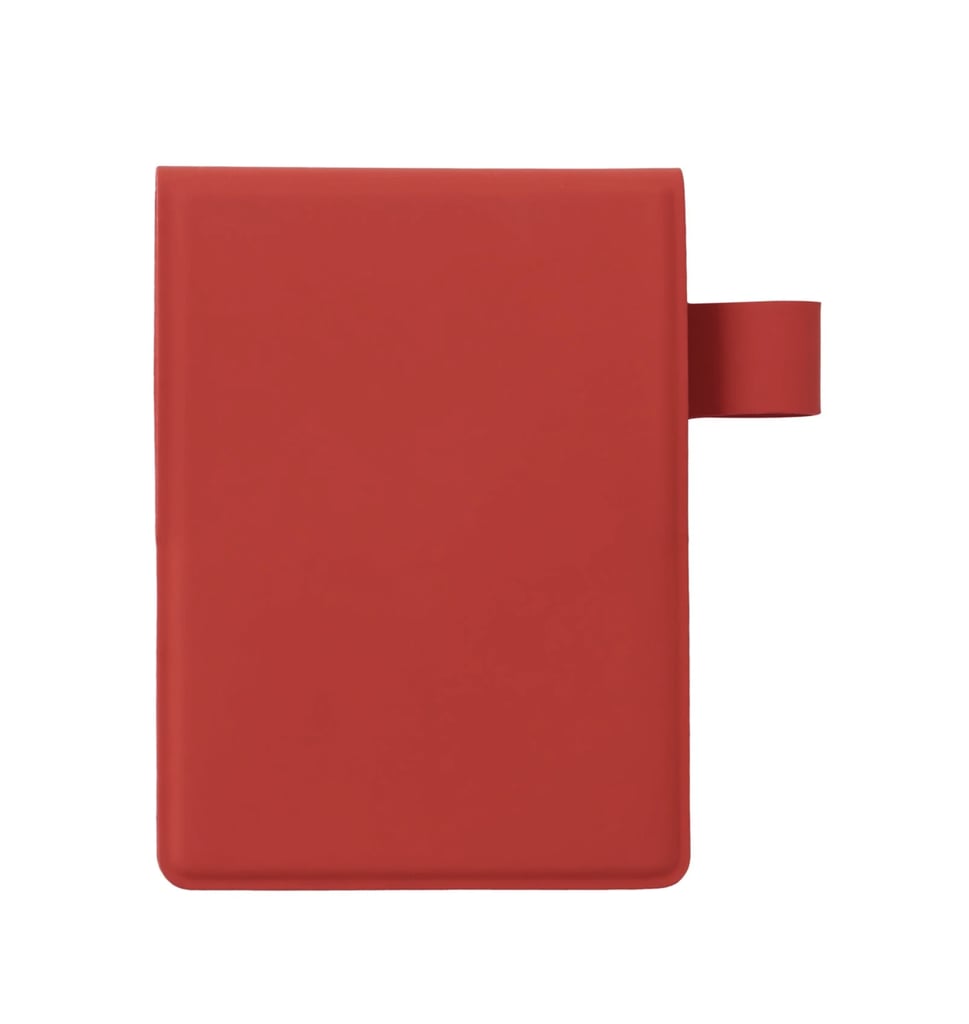 Muji Compact Notebook A7 ($10)
Muji is truly the best when it comes to adorably-sized items. This red compact notebook is perfect for last-minute thoughts and doodles while commuting.
