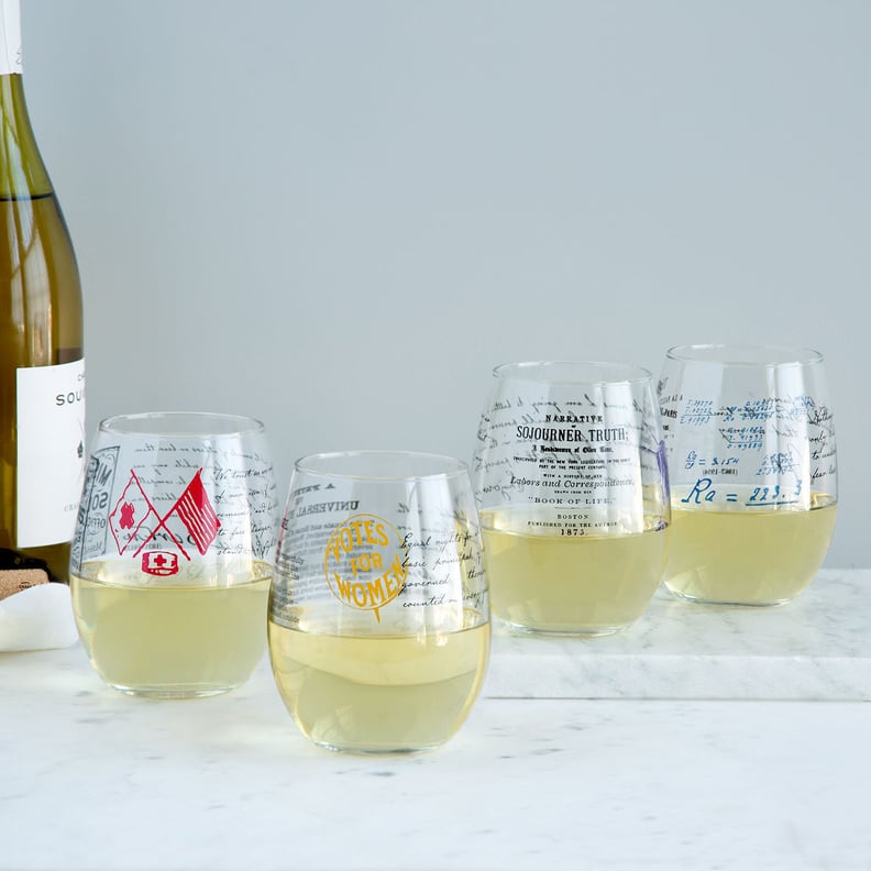 Cool Glasses: Uncommon Goods Historic Women Who Dared Wine Glasses